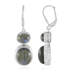 Blue Maniry Labradorite Silver Earrings (KM by Juwelo)