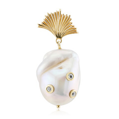 White Freshwater Pearl Silver Pendant (TPC)