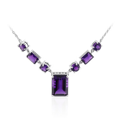 Moroccan Amethyst Silver Necklace