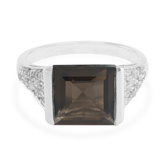 Smoky Quartz Silver Ring