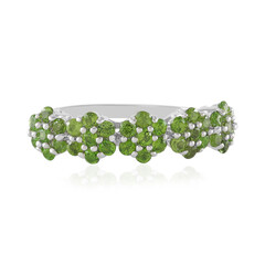 Russian Diopside Silver Ring