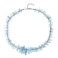 Brazilian Aquamarine Silver Necklace