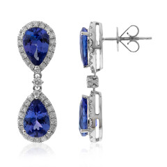 18K AAA Tanzanite Gold Earrings (CIRARI)