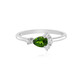 Russian Diopside Silver Ring