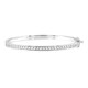 White Topaz Silver Bangle