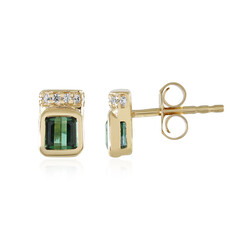 Benedito Green Tourmaline Silver Earrings(Adela Silber)