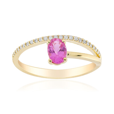 14K Pink Sapphire Gold Ring (CIRARI)