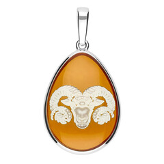 Baltic Amber Silver Pendant