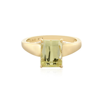 9K Canary Kunzite Gold Ring