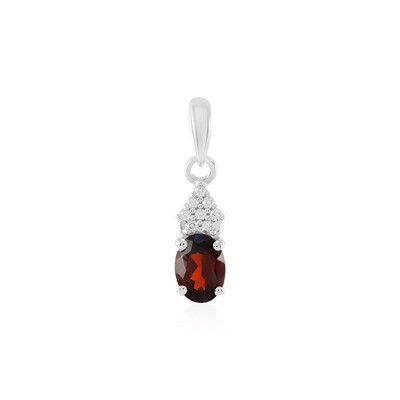 Mozambique Garnet Silver Pendant