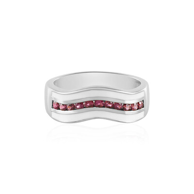 Raspberry Rhodolite Silver Ring (de Melo)