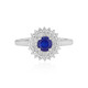 Royal Blue Spinel Silver Ring