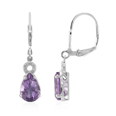 Amethyst Silver Earrings