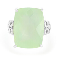 Prehnite Silver Ring