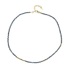 Blue Sapphire Silver Necklace