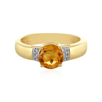 Madeira Citrine Silver Ring