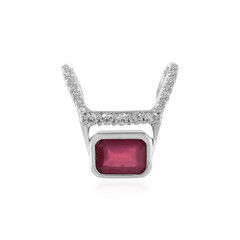 Madagascar Ruby Silver Pendant