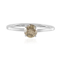 I2 Champagne Diamond Platinum Ring