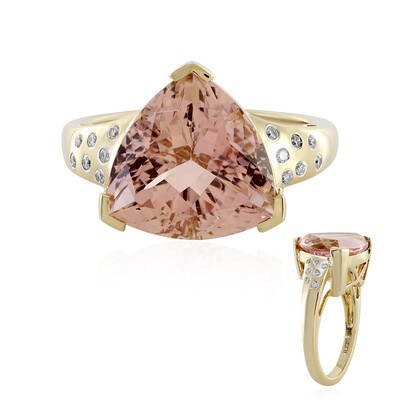 18K Peach Tourmaline Gold Ring (D'vyere)