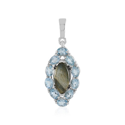 Labradorite Silver Pendant