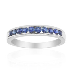 10K Ceylon Blue Sapphire Gold Ring