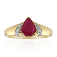 9K Burmese Ruby Gold Ring