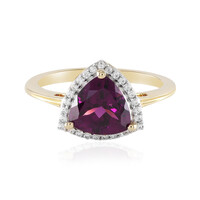 9K Magenta Garnet Gold Ring