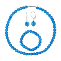 Blue Lava Silver Set