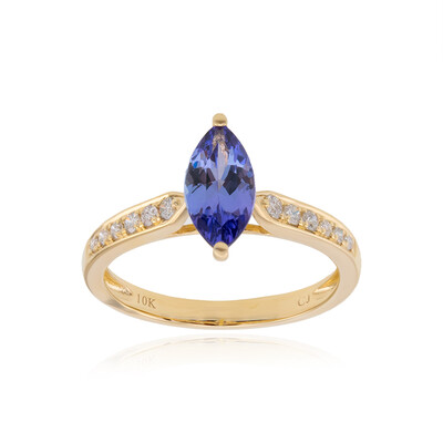 10K AAA Tanzanite Gold Ring