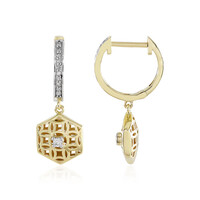 9K I1 (I) Diamond Gold Earrings (Ornaments by de Melo)