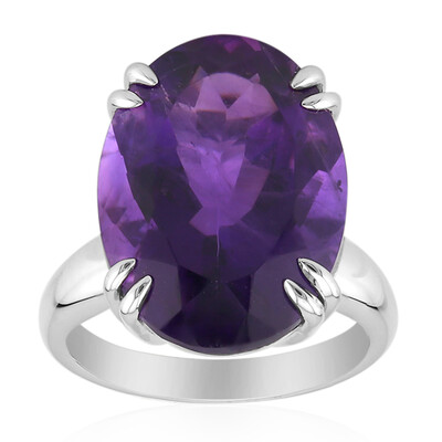 Zambian Amethyst Silver Ring