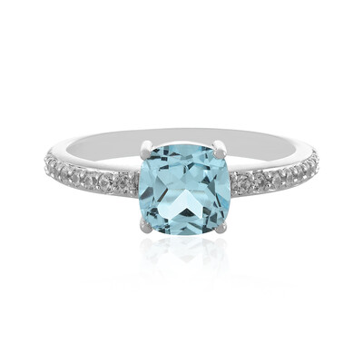 Sky Blue Topaz Silver Ring