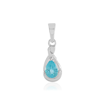 Blue Apatite Silver Pendant