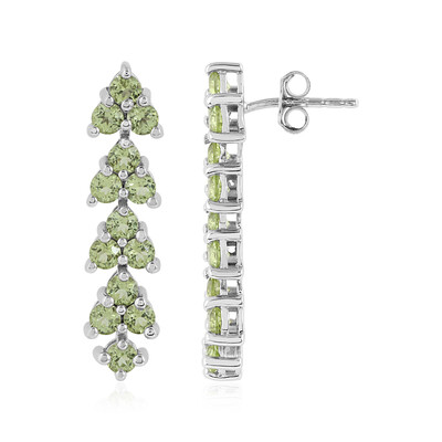 Peridot Silver Earrings