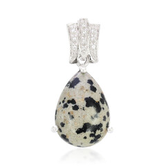 Dalmatian Jasper Silver Pendant