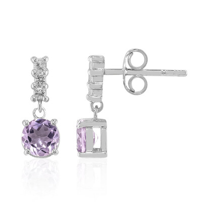 Amethyst Silver Earrings