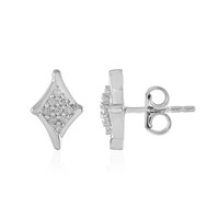 I2 (I) Diamond Silver Earrings