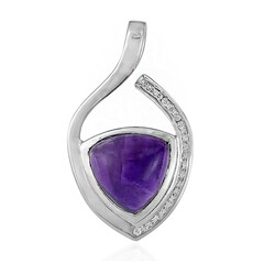 Zambian Amethyst Silver Pendant