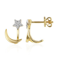 9K SI1 (G) Diamond Gold Earrings