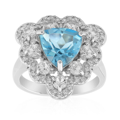 Sky Blue Topaz Silver Ring