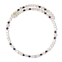 Brazilian Kunzite Steel Choker (Riya)