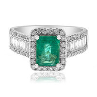 14K AAA Zambian Emerald Gold Ring (CIRARI)