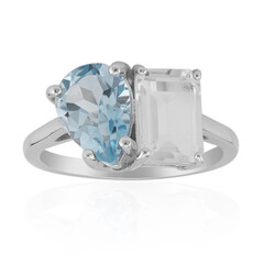 Sky Blue Topaz Silver Ring