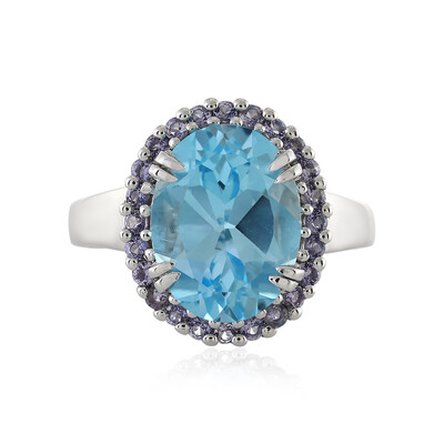 Sky Blue Topaz Silver Ring