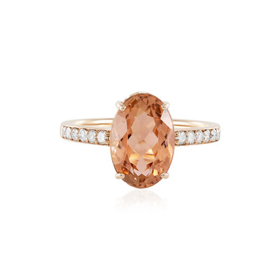 14K Brazilian Peach Tourmaline Gold Ring (AMAYANI)