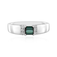 Benedito Green Tourmaline Silver Ring(Adela Silber)