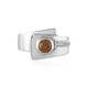 Brown Zircon Silver Ring