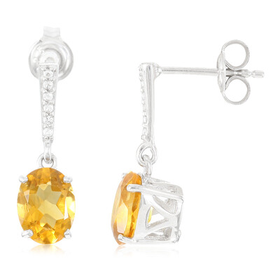 Citrine Silver Earrings