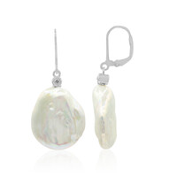 Freshwater pearl Silver Earrings (TPC)