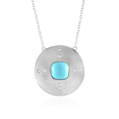 Sleeping Beauty Turquoise Silver Necklace (de Melo)